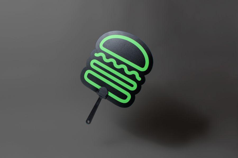  Shake Shack 塑膠廣告扇 